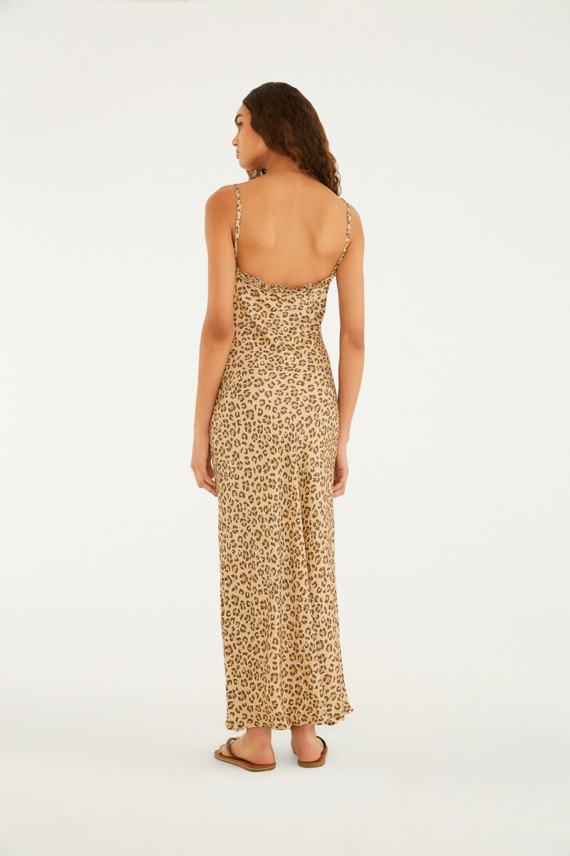 VESTIDO LARGO Leopardo