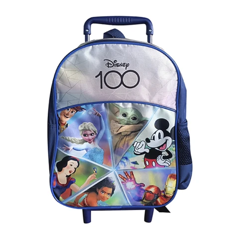Mochila infantil Disney 100 con Carro Tafeta Chica 35 x 26 cm U