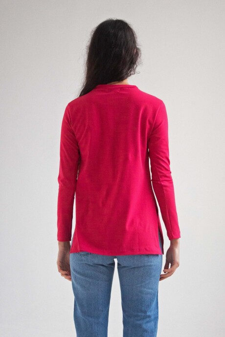 Remera confort Fucsia