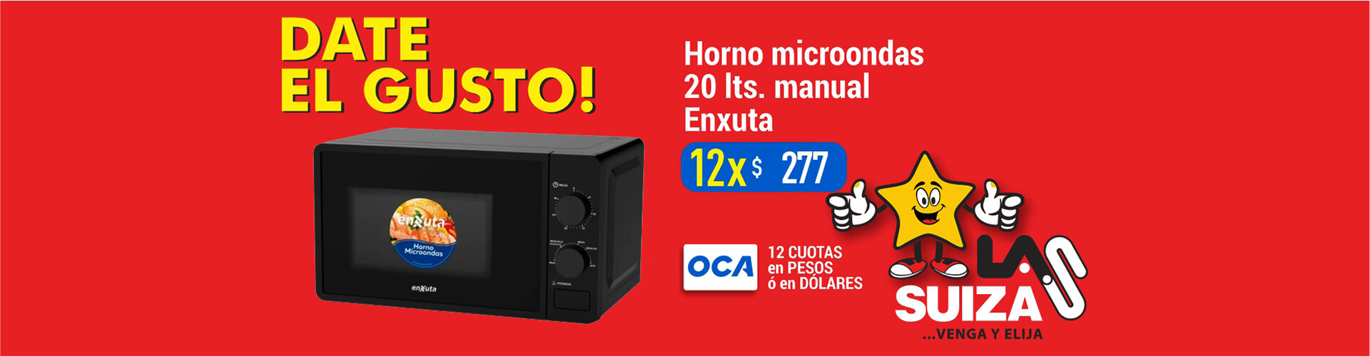 Microondas 20 lts Enxuta