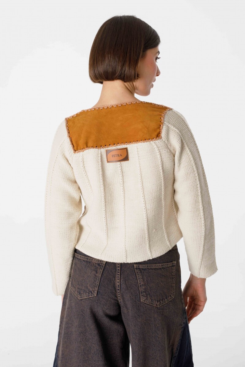 Cardigan Venancio Cuero Camel