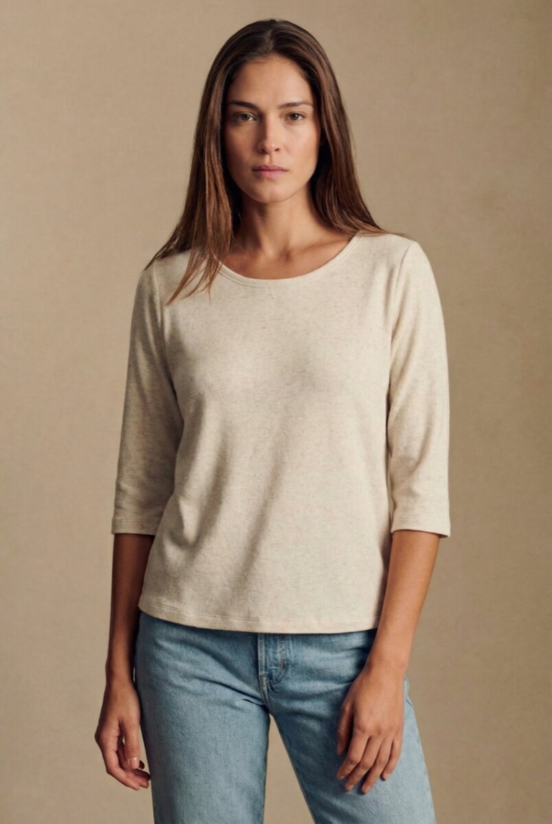 Remera Con Lino - Arena 