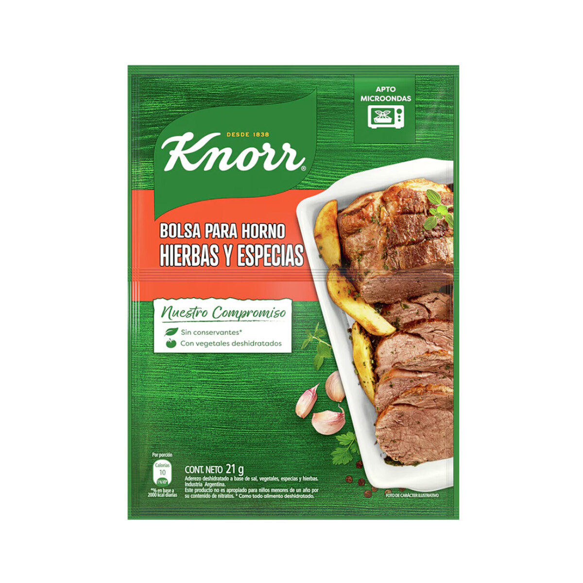 KNORR POLLO HIERBAS/ESPECIAS 21G 