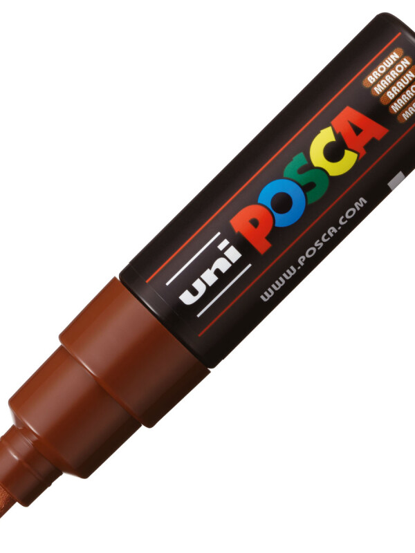 MARCADOR UNI POSCA 8 MM MARRON N/A