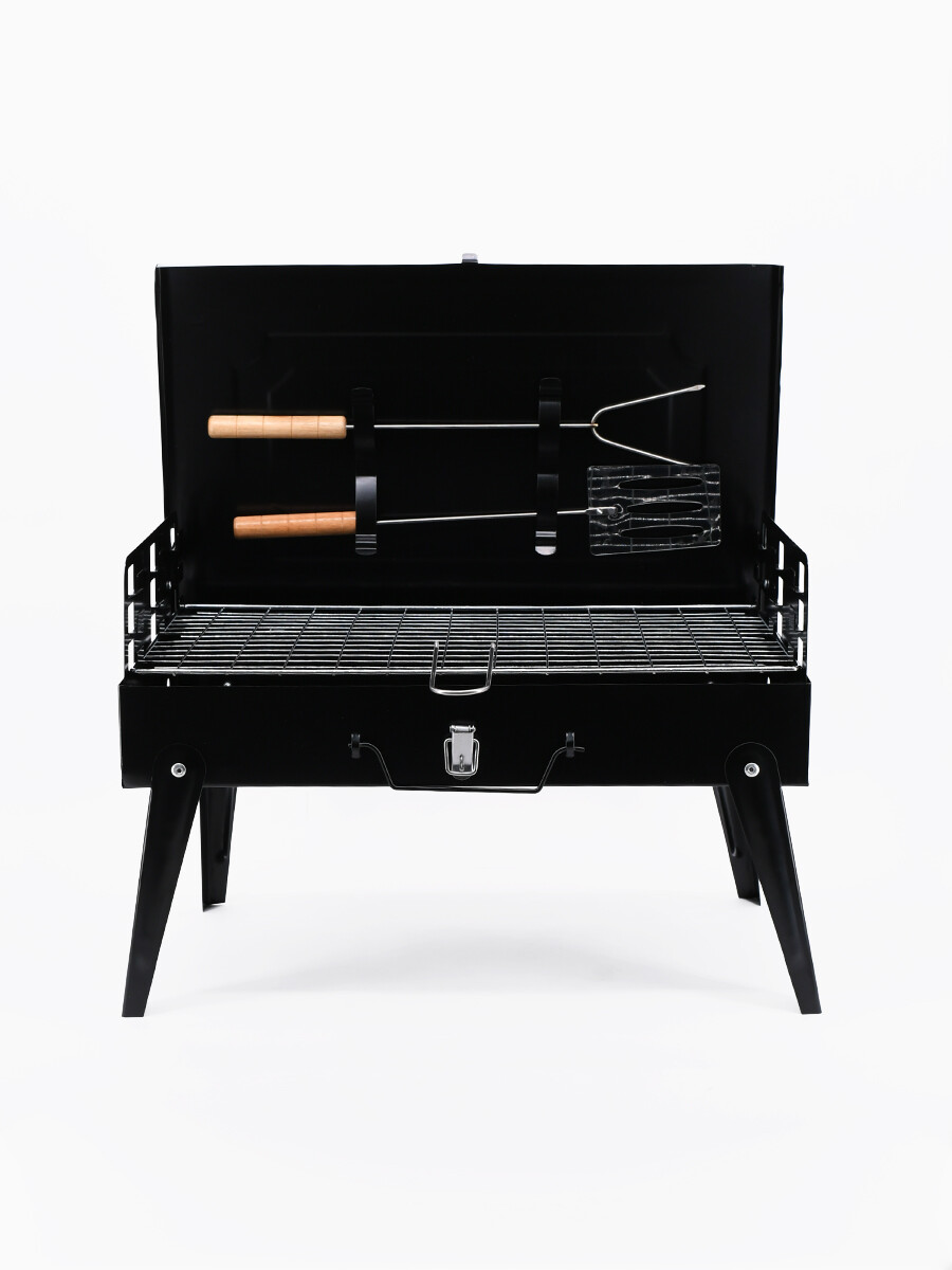 PARRILLA PORTATIL PLEGABLE - NEGRO 