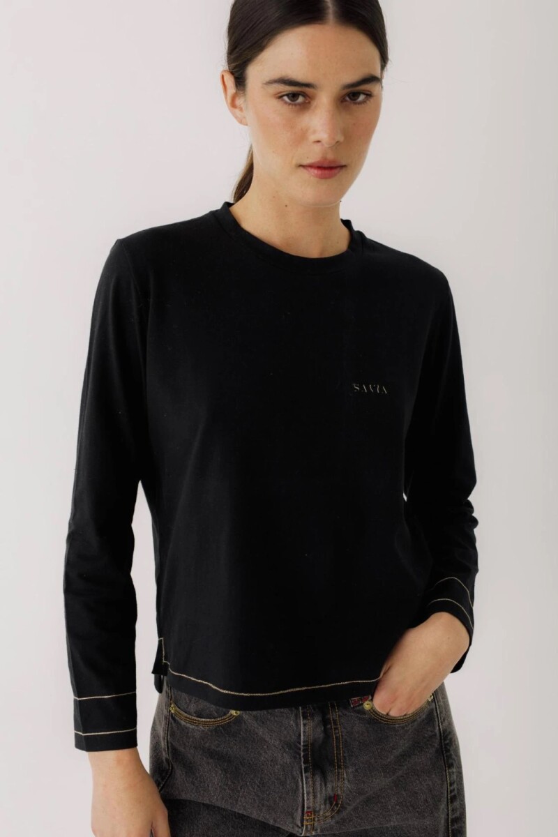 TSHIRT LONGA FW23 Negro