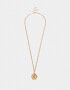 Collares Largos Con flores Collar Largo De Cadena Con Flor - Dorado