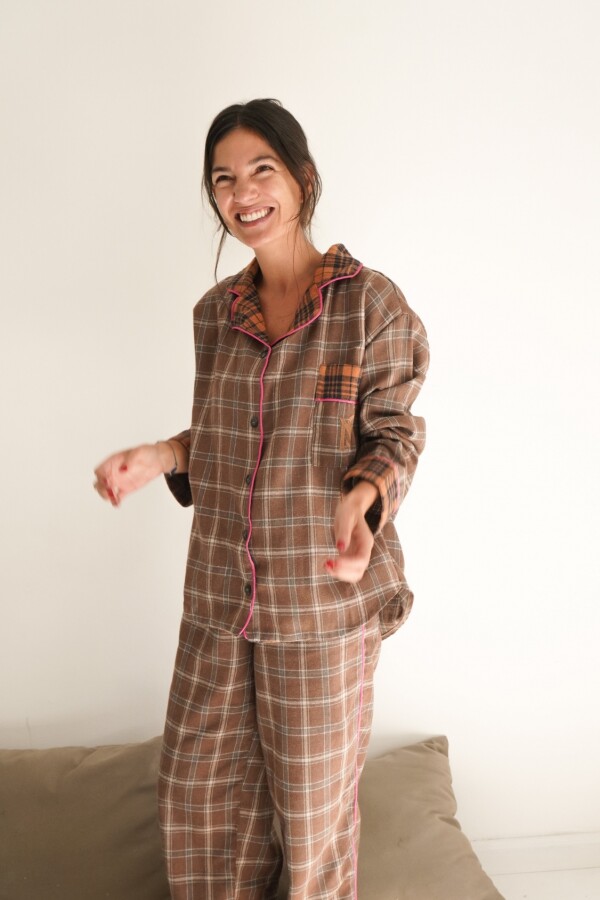 Sleepwalker Pijama Woman Chocolate / Camel