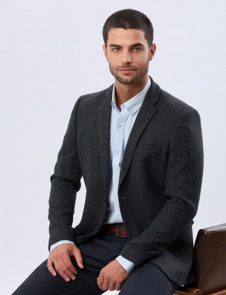 SACO SPORT DE LANA Gris