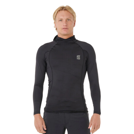 Lycra Rip Curl Search Upf Perf Hood - Negro Lycra Rip Curl Search Upf Perf Hood - Negro
