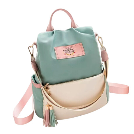 Mochila Para Dama De Lona Moderna Comoda y Resistente Verde