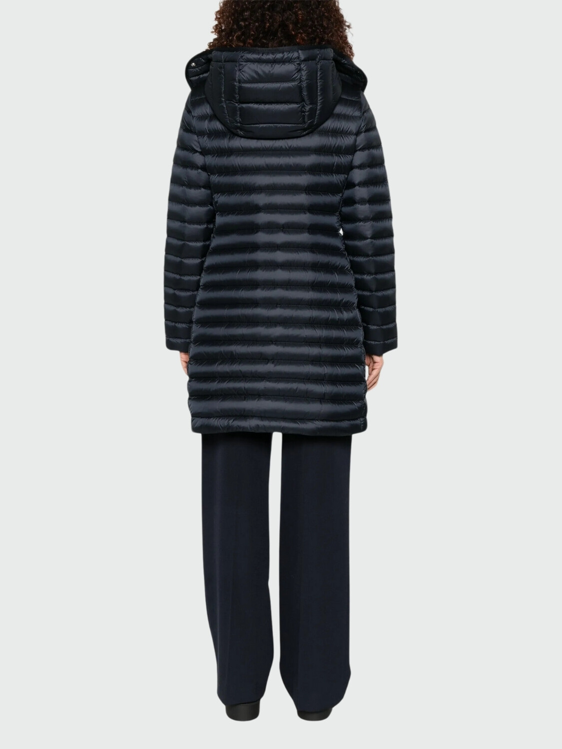 Moncler - Plumífero Largo con Capucha IGELONG Negro