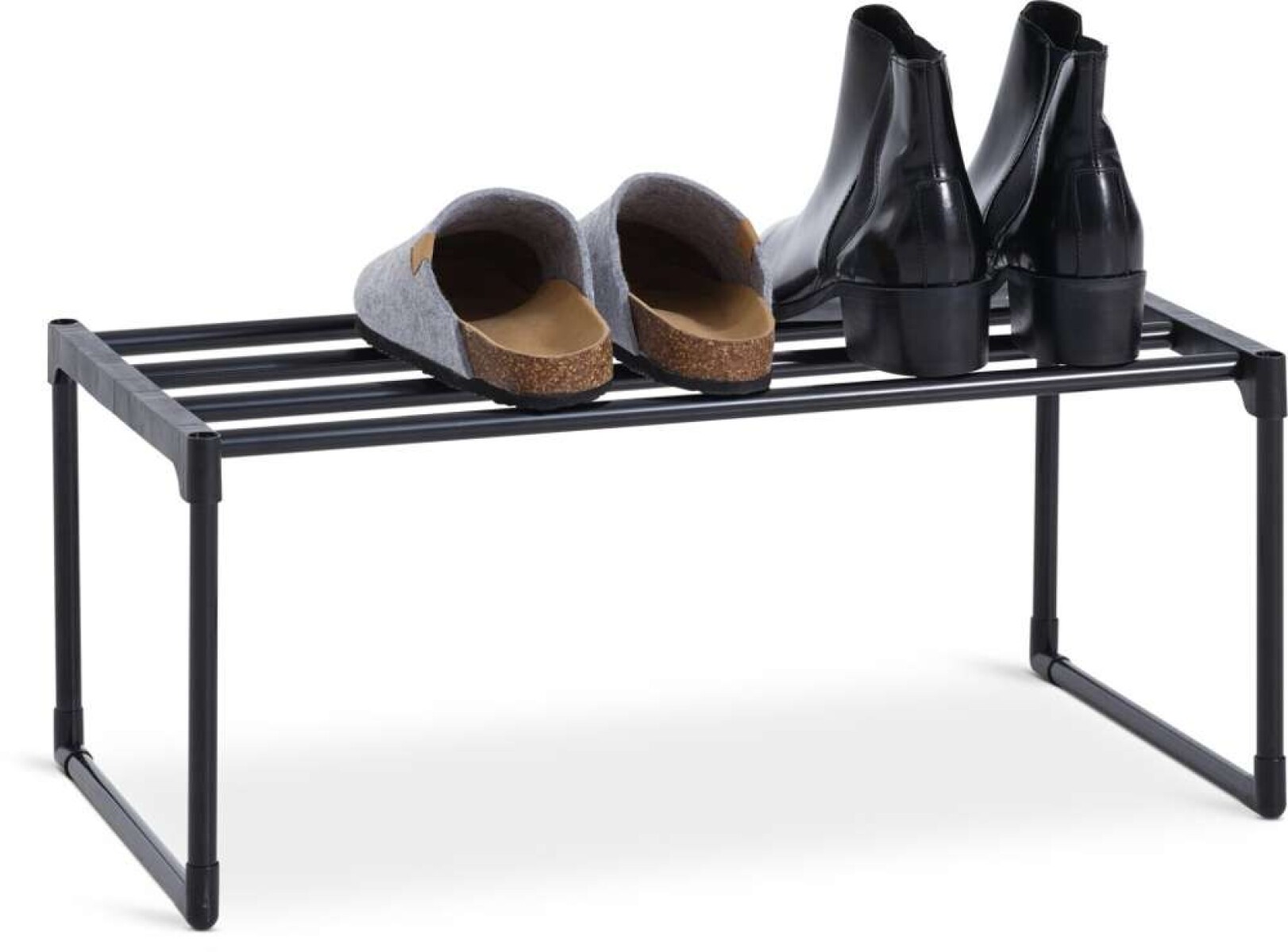 Zapatero BORNHOLM 1 estante negro - Negro 