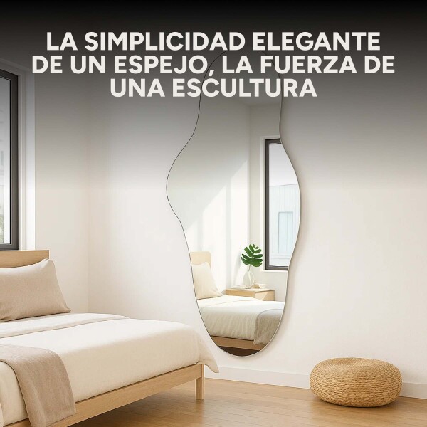 Espejo de Pared Decorativo Minimalista Diseño Nube 110x50 cm Diseño Nube