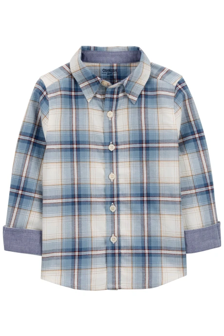 Camisa de sarga, diseño a cuadros. Talles 2-5T Camisa de sarga, diseño a cuadros. Talles 2-5T
