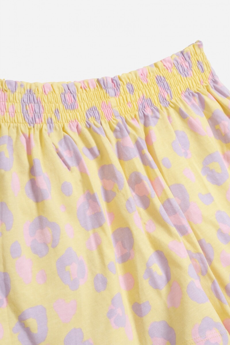 Short animal print AMARILLO