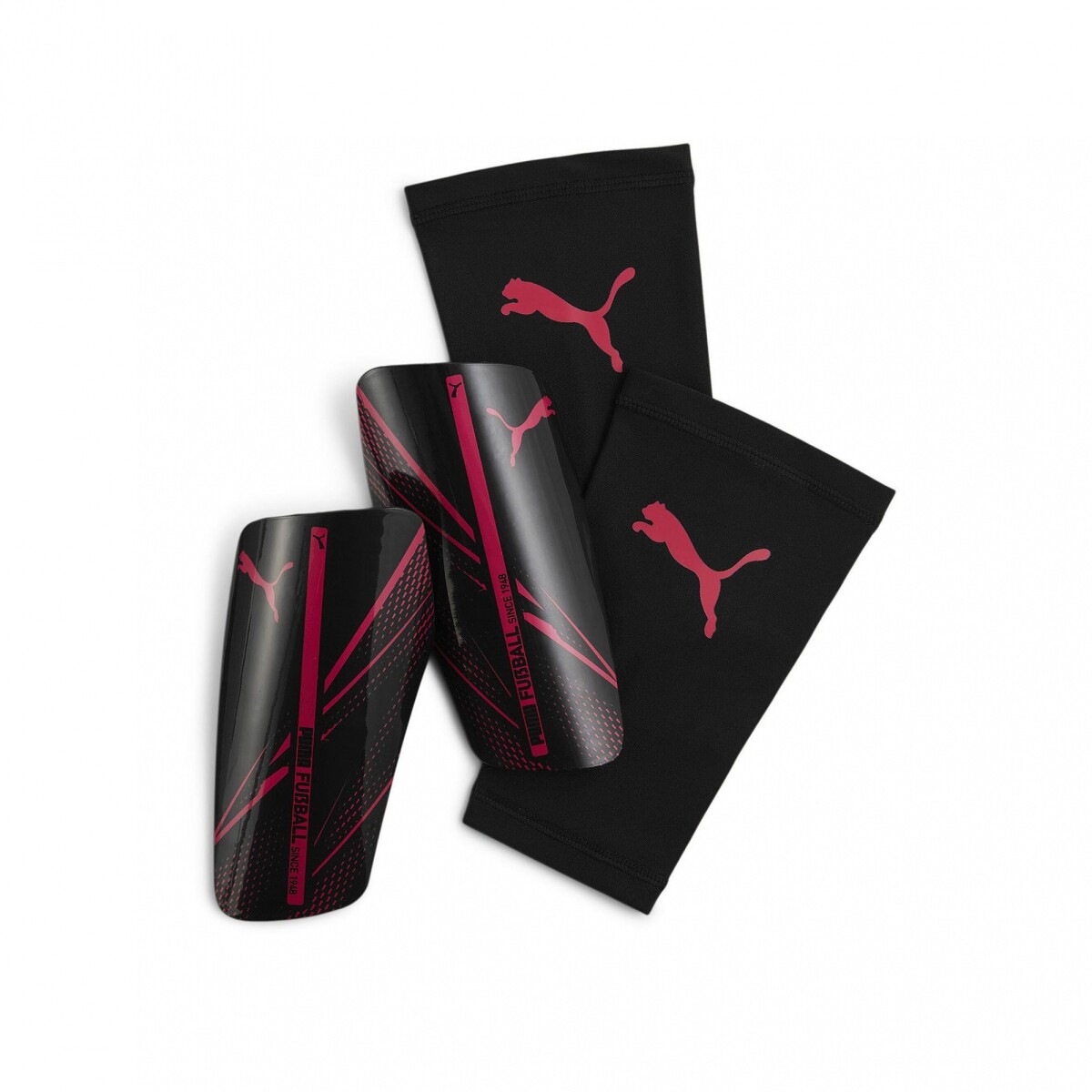 Canilleras Puma Attacanto - Black & Red 