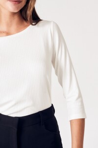 Remera Morley 3/4 Blanco