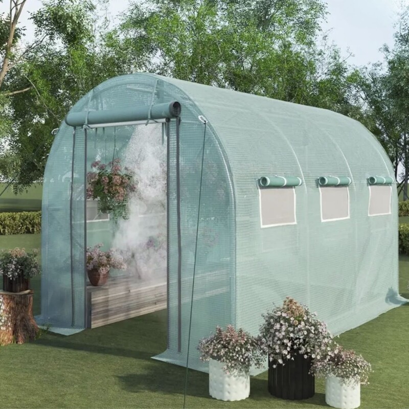 Invernadero Portátil De 3x2 Ecodrop Fácil Armado Filtro Uv Verde