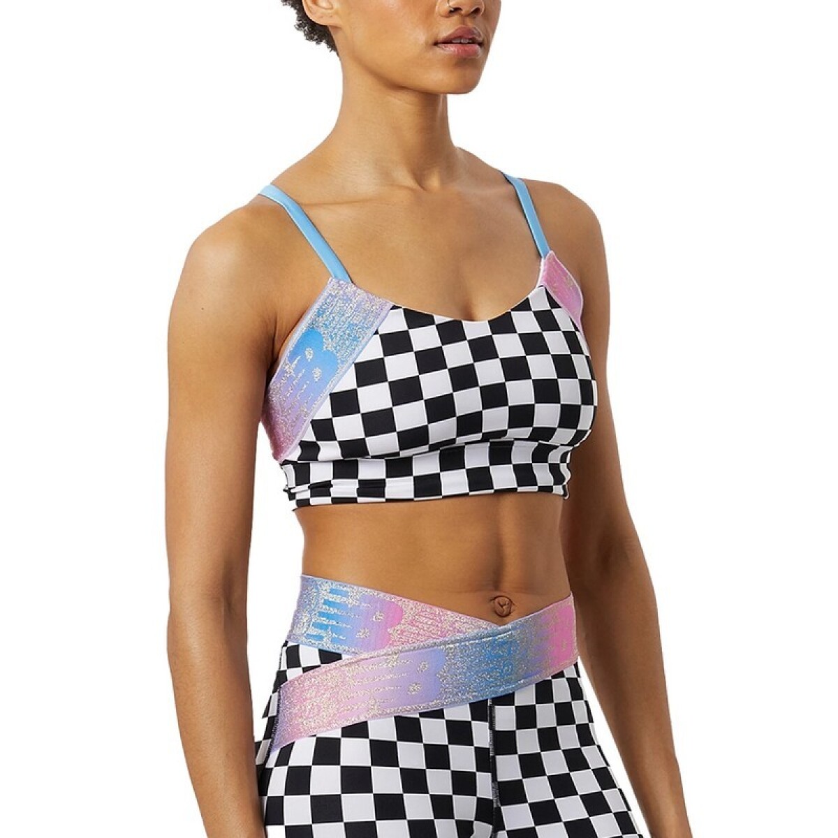 Top New Balance Relentless Printed Crop - Negro 