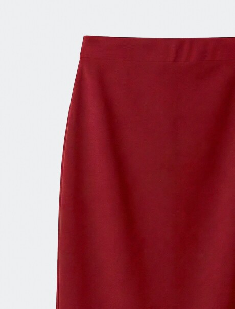 POLLERA MIDI ROJO