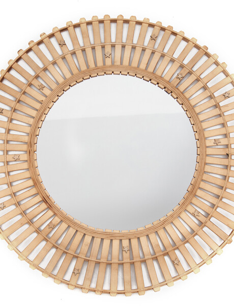 ESPEJO ESTRELLAS D82CM MADERA NATURAL ESPEJO ESTRELLAS D82CM MADERA NATURAL