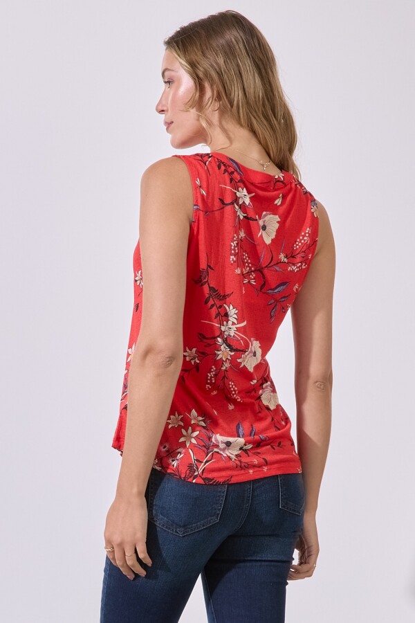 Blusa Flores ROJO/MULTI