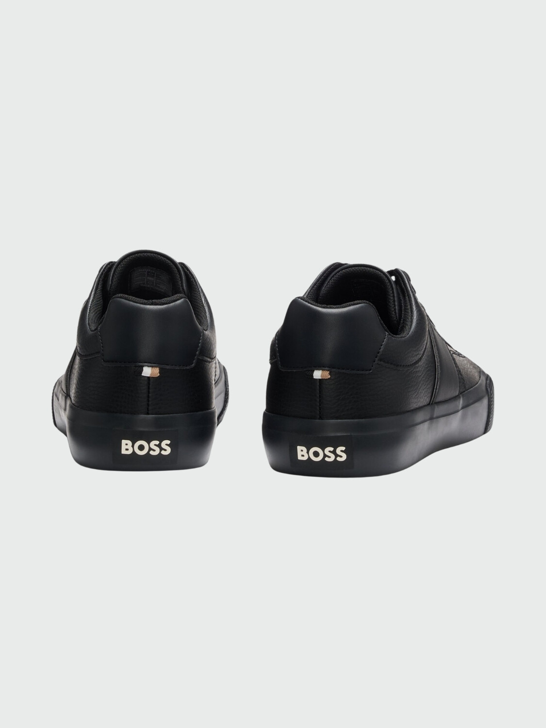BOSS - Zapatillas Aiden Tenn Grained Negro Opaco