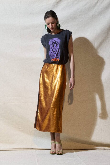 Falda Sparks Cobre Falda Sparks Cobre