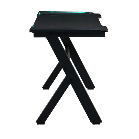 ESCRITORIO GAMER MDF Y METAL NEGRO LED ESCRITORIO GAMER MDF Y METAL NEGRO LED
