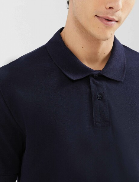 CAMISA DE CUELLO CON BORDADO AZUL OSCURO