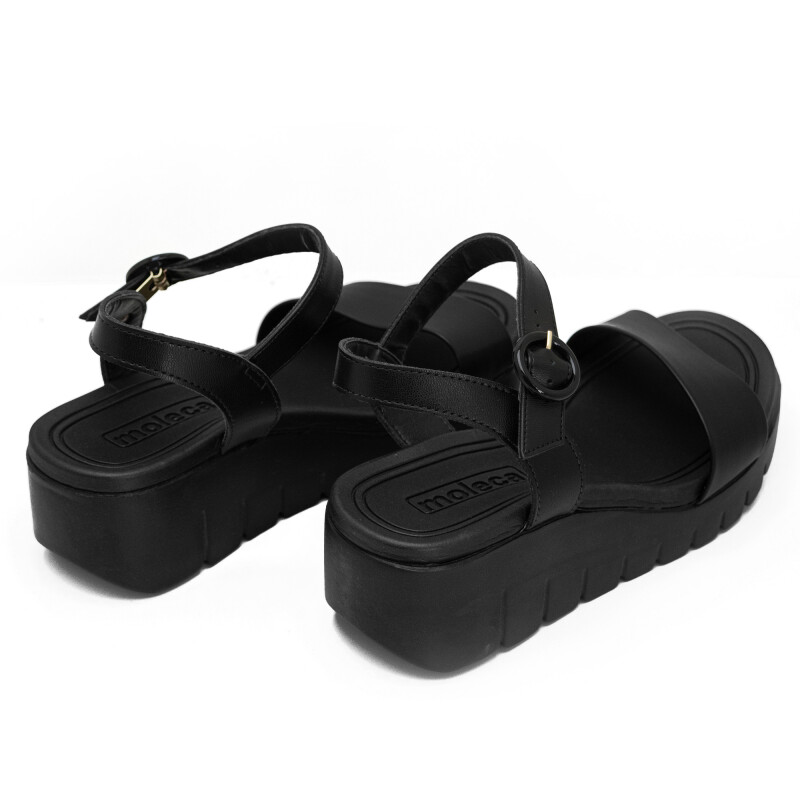 Sandalias Moleca de Mujer - 5536.100-9569 Negro-negro