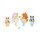Bluey Familia 4 personajes Wedding Time