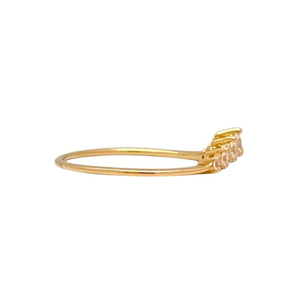 Anillo Princesa-Oro bajo-Piedra Zirconia-AN8243 conpiedra