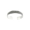Brazalete trenzado con borde-Plata 925-Sin Piedra-BR3011 sinpiedra