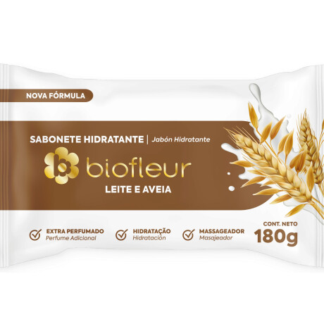 Jabón tocador Leche y Avena BIOFLEUR 180g