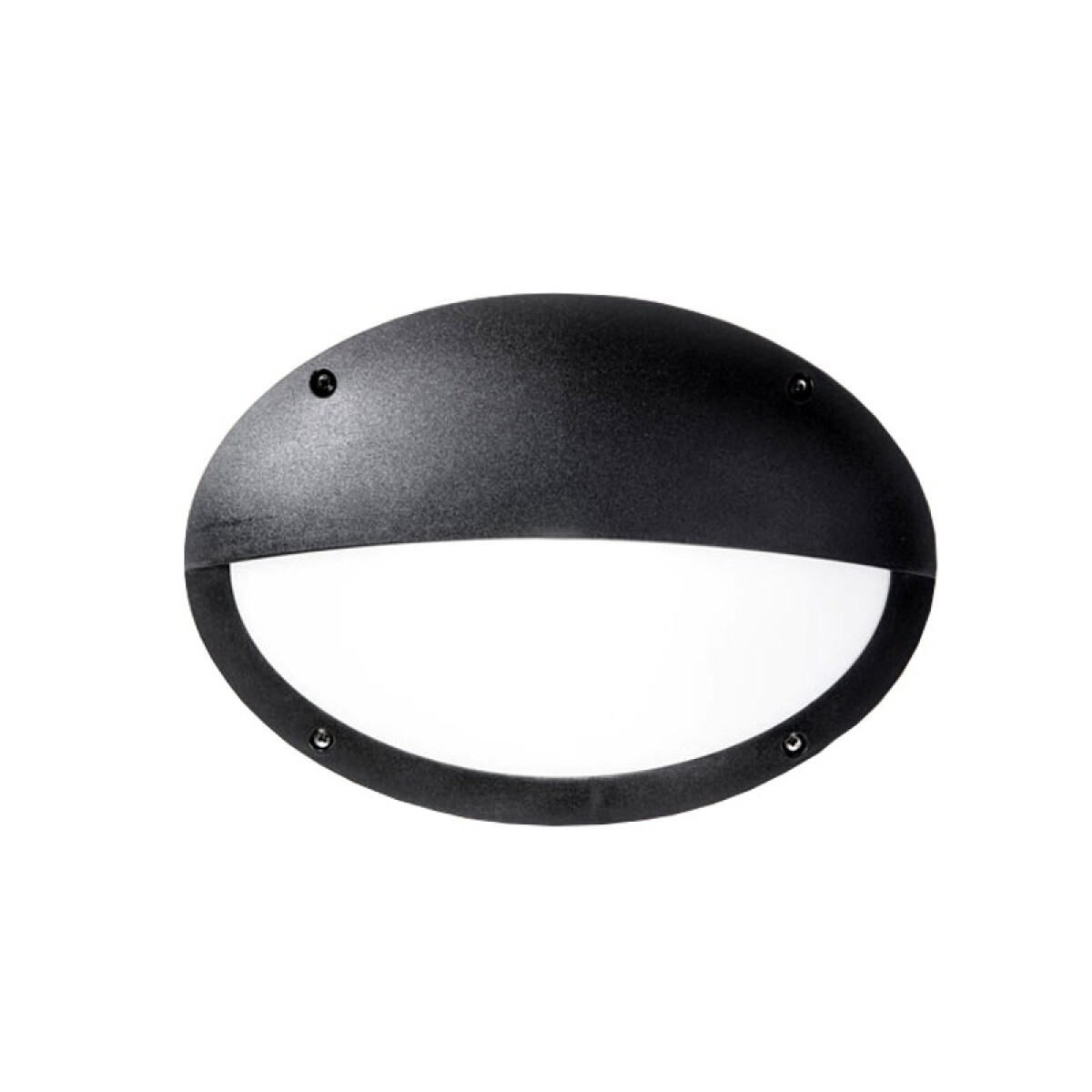 Plafón LED oval negro IP66 E27 330x230mm MADDI-HL - FL0470 