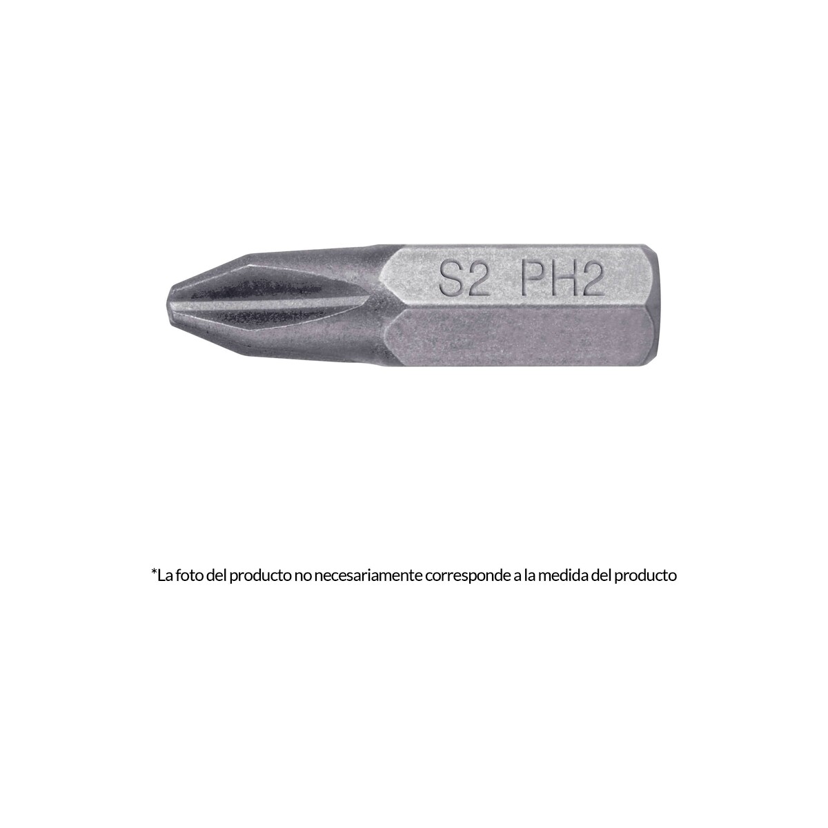 Puntas destornillador PH1 25mm Truper 