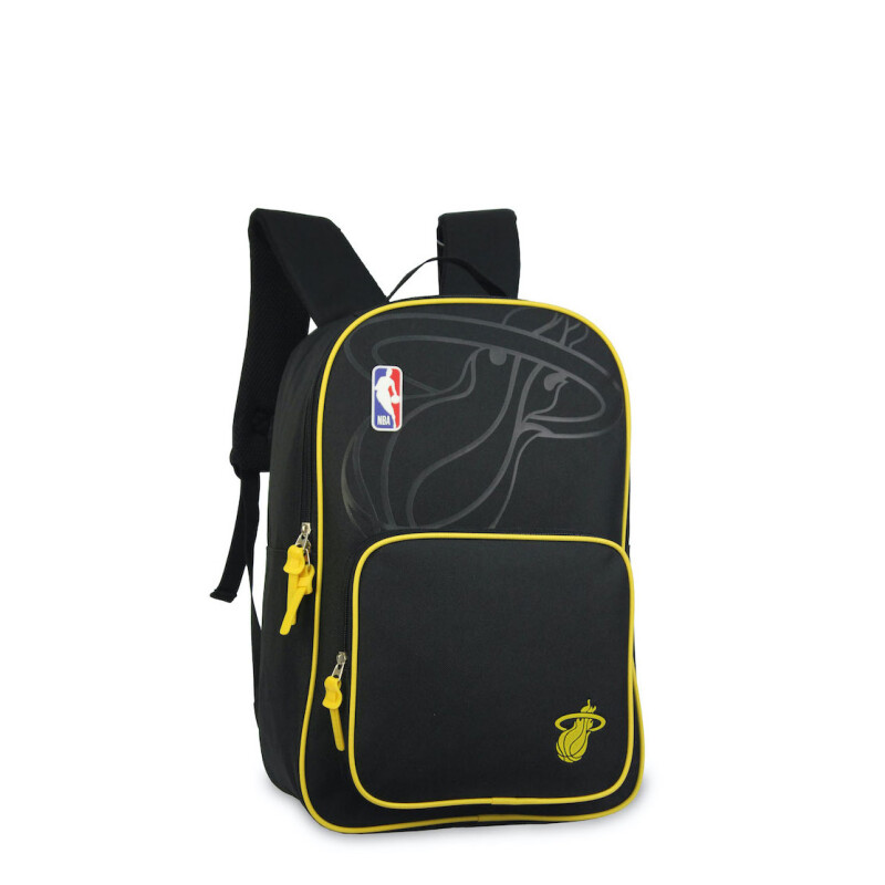 Mochila NBA Miami Heat Negro - Amarillo