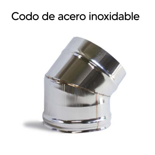 Codo De Acero Inoxidable Tromen 4" CODO CALEFACTORES TROMEN INOX 4" 32109
