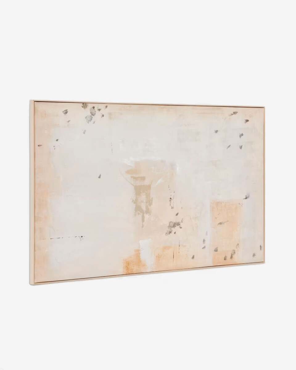 Cuadro abstracto Silpa beige oscuro 200 x 120 cm 