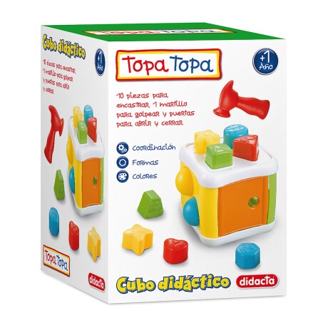Juego de encastre Didacta cubo didáctico Juego de encastre Didacta cubo didáctico