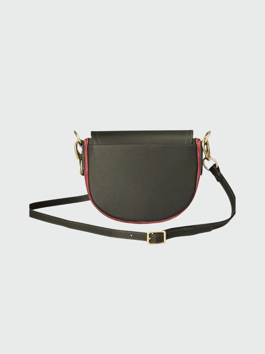 Longchamp -Cartera de cuero con solapa, Cavalcade Negro