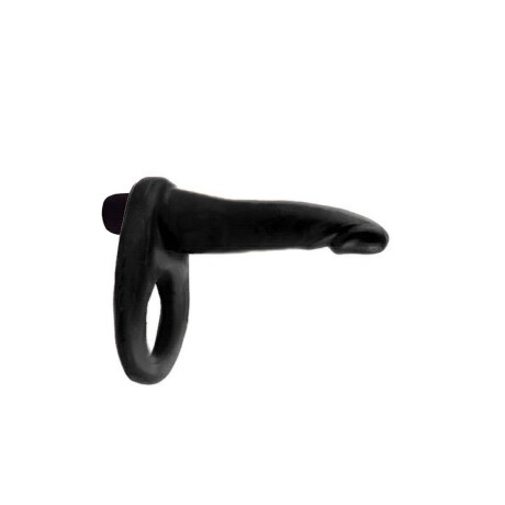 Anillo Hot Finger Corto Con Vibración Negro