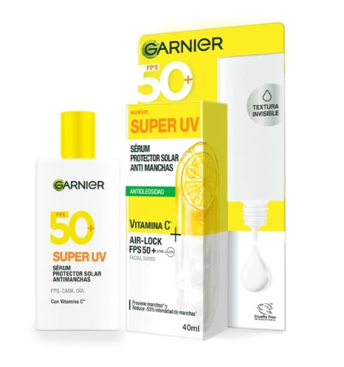 Garnier super UV sérum protector solar anti manchas FPS 50 