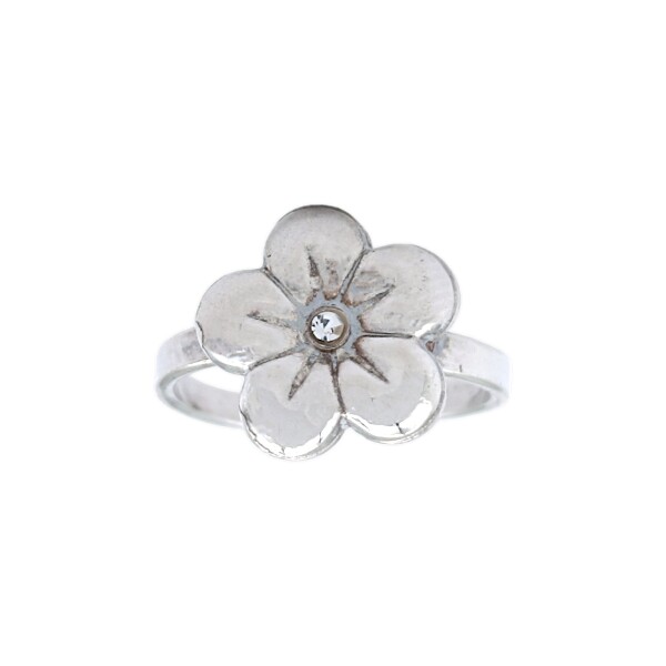 Anillo Flor-Plata 925-Piedra Zirconia-AN3758 conpiedra