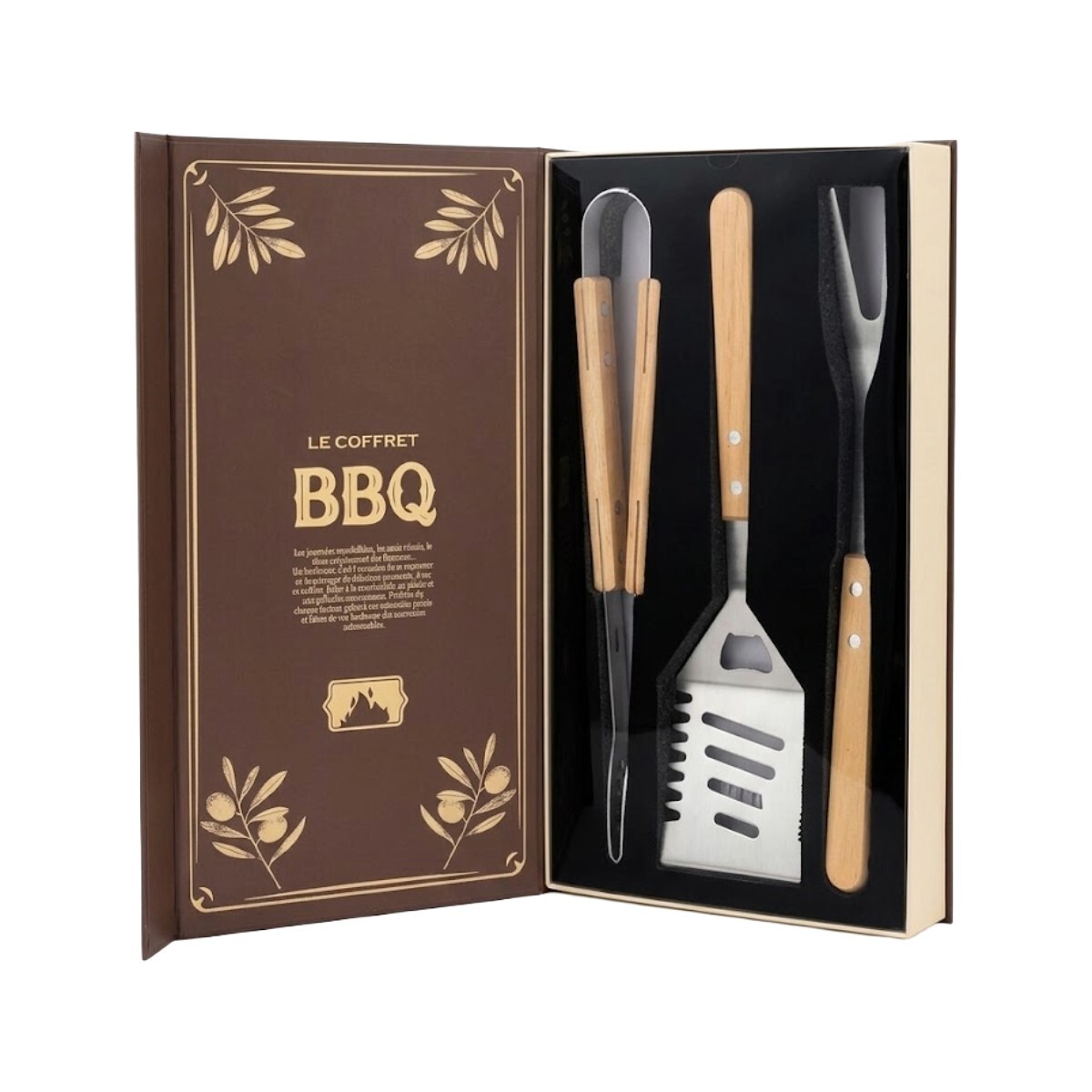 SET P/BARBACOA C/ESTUCHE 3PZAS 