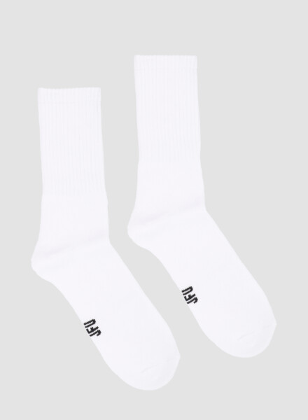 Medias deportivas lisas con felpa interior Blanco