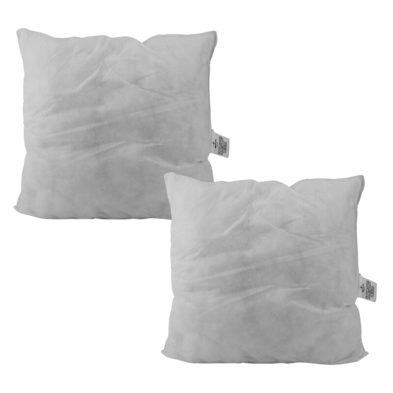 Set x2 relleno para almohadones comprimido 52 x 52cm BLANCO