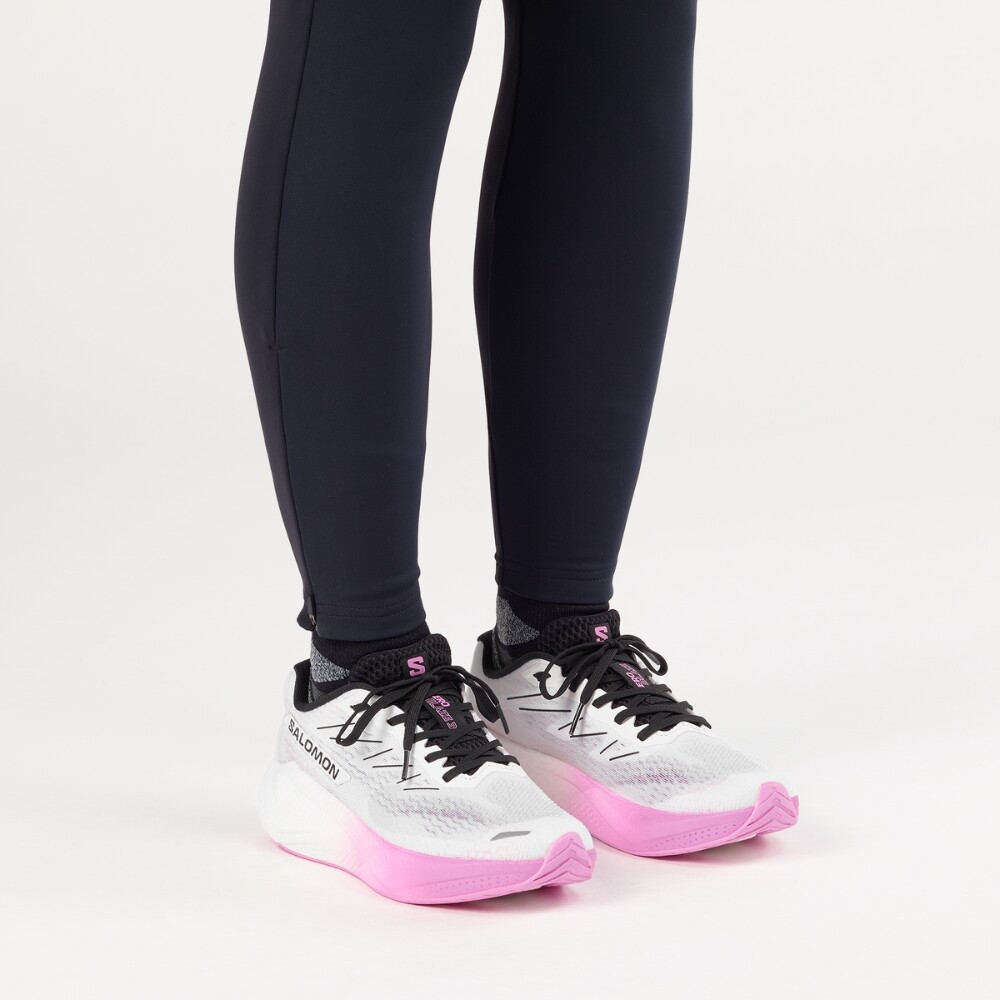 Zapatillas Running Aero Blaze 3 Mujer White/black/cyclamen